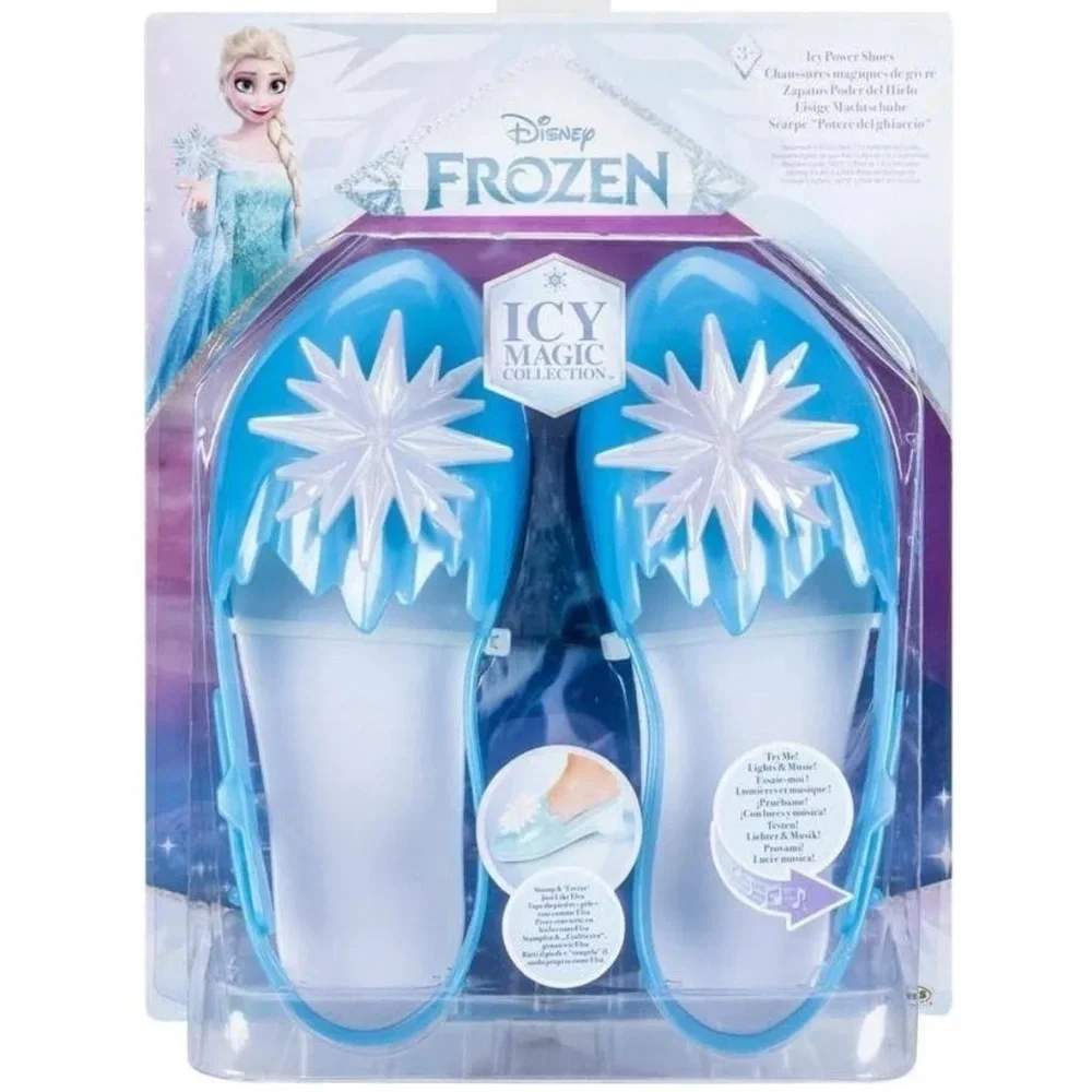Disney Frozen Icy Magic Blue White Icy Princess Shoes kids size 4-6 new girls